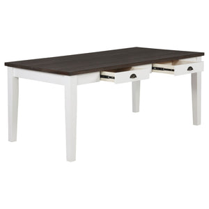 Preston - 2 Drawer Table - Antique White