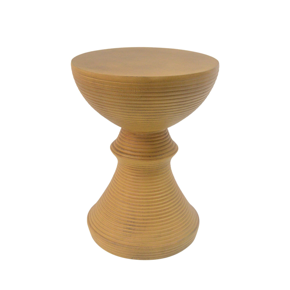 16" Ribbed Outdoor Accent Table