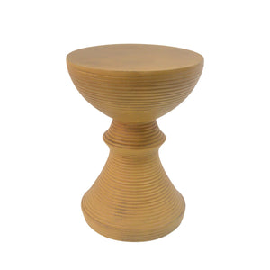 16" Ribbed Outdoor Accent Table