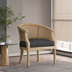 Curved Backrest Accent Chair