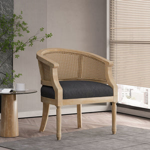 Curved Backrest Accent Chair