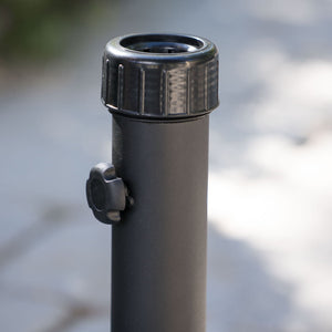 Umbrella Base With Hexagonal Shape - Black