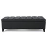 Glouster Contemporary Storage Ottoman With Button Tufted Design