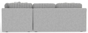 Logan - Upholstered Sectional With Comfort Coil Seating - 46" Cocktail Ottoman And Accent Pillows Included