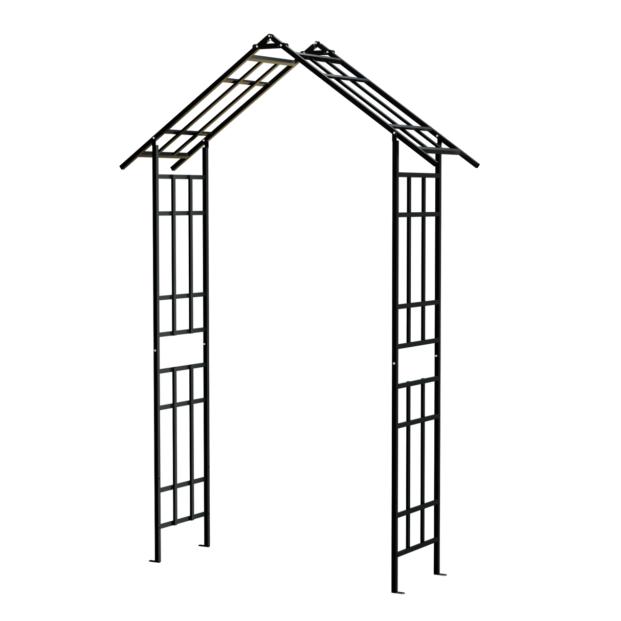 Metal Garden Arch with Adjustable Width
