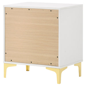Karena - 2 Drawer Rectangular Nightstand - White