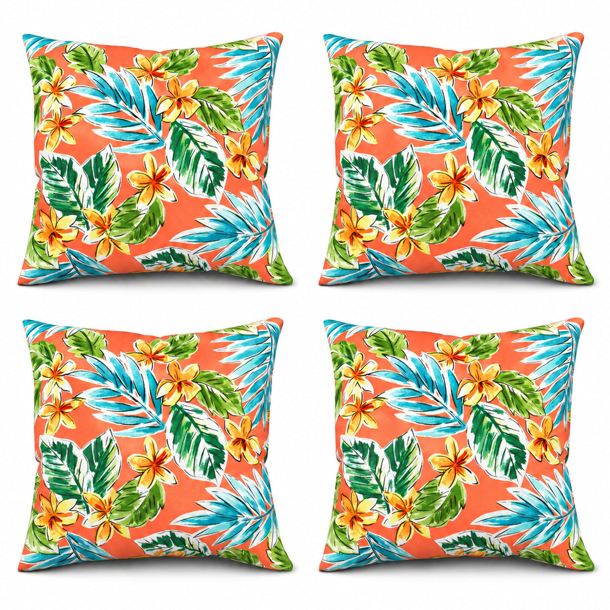 4 Pack Outdoor Pillow Covers - 18x18 Inch