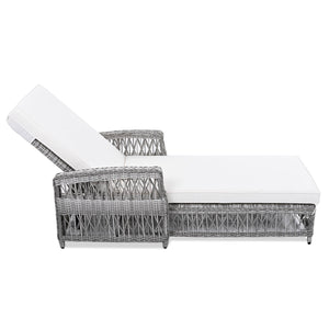 GO Outdoor Long Reclining Chaise with Cushions