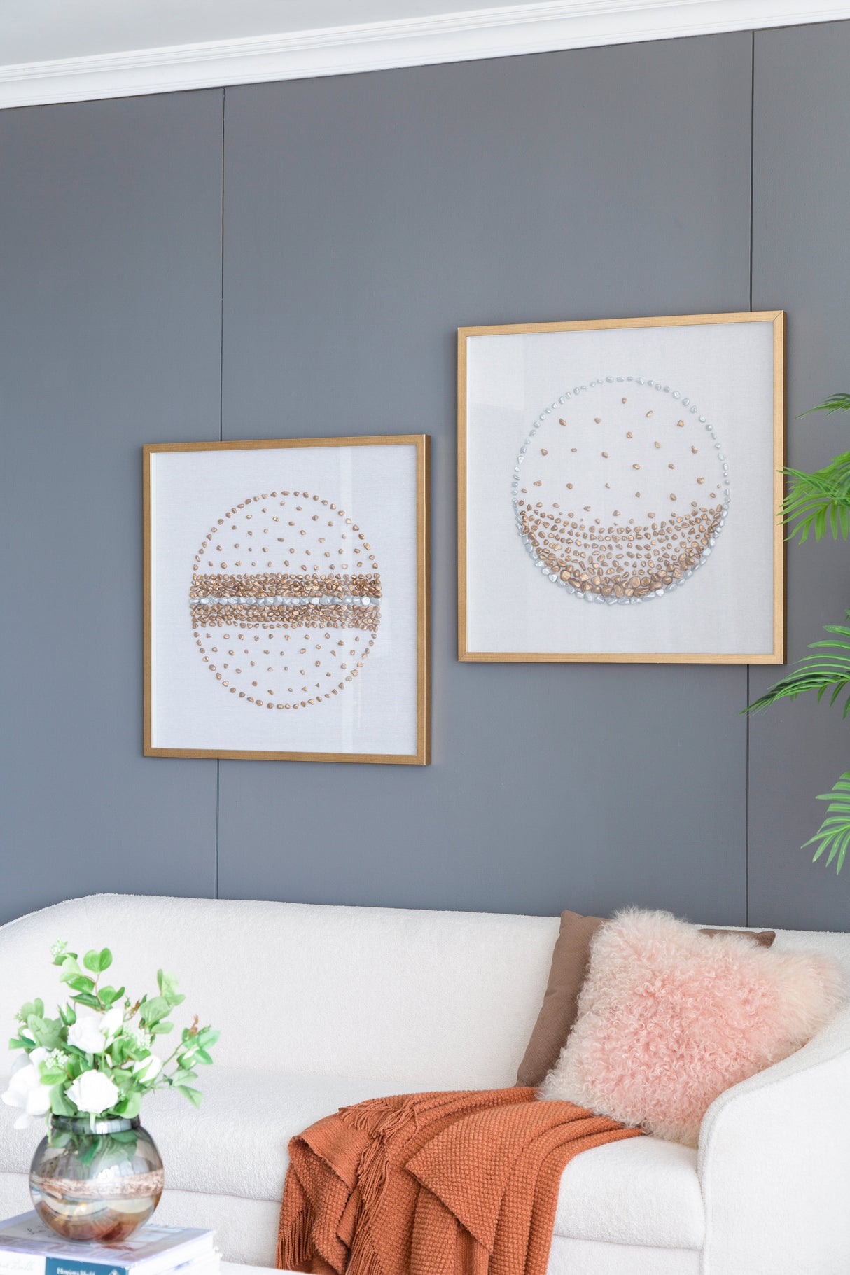 27.6x27.6" Shadow Box Wall Décor Set of 2
