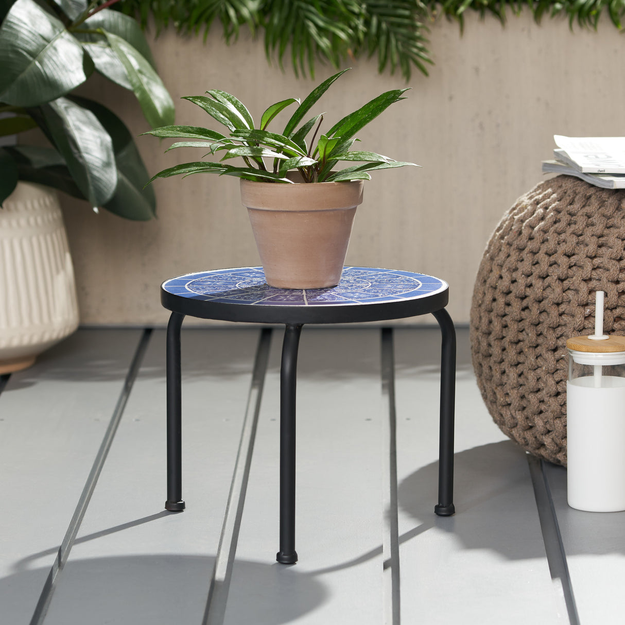 Slate plant stand