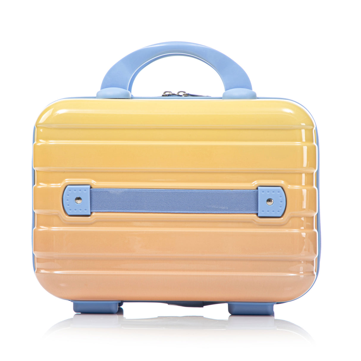 14'/20' 2-Piece PC Spinner Wheel Luggage Set in Gradient Blue and Yellow