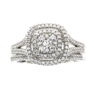 Cubic Zirconium CZ SS Bridal Sterling Silver