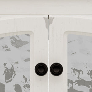 Vintage Farmhouse Bathroom Vanity With Ceramic Sink