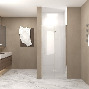 31-30"x 72" Bifold Shower Door, 1/4" (6mm) Tempered Glass