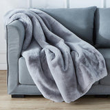 Cassilda Luxury Chinchilla Faux Fur Throw Blanket (50' x 60')