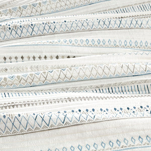 3 Piece Seersucker Quilt Set Taupe/Blue King/Cal King