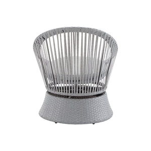 Modern Swivel Wicker Lounge Chair With Round Design