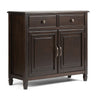 Connaught Handcrafted Entryway Storage Cabinet with Adjustable Shelves - Multiple Colors