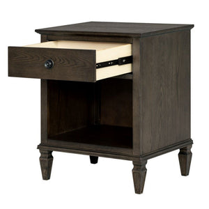 Victoria Nightstand with Open Storage - French Design - Multiple Colors