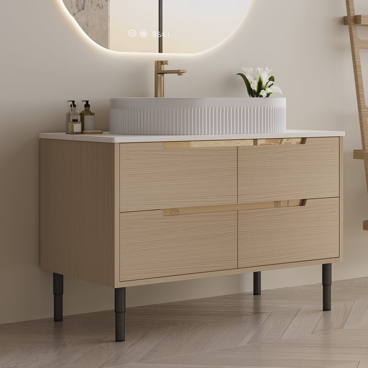 36 Inch Bathroom Vanity with Ceramic Sink
