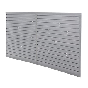 Heavy Duty PVC Slatwall Garage Organizer, 8ft x 4ft