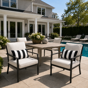 2 Pack Outdoor Lumbar Pillow with Inserts 12x20 Inch