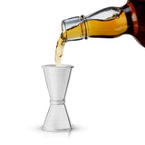 Small stainless steel japanese style jigger by viski®