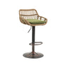 Modern Swivel Bar Stools Adjustable Counter Chairs With Footrest (Set of 2)