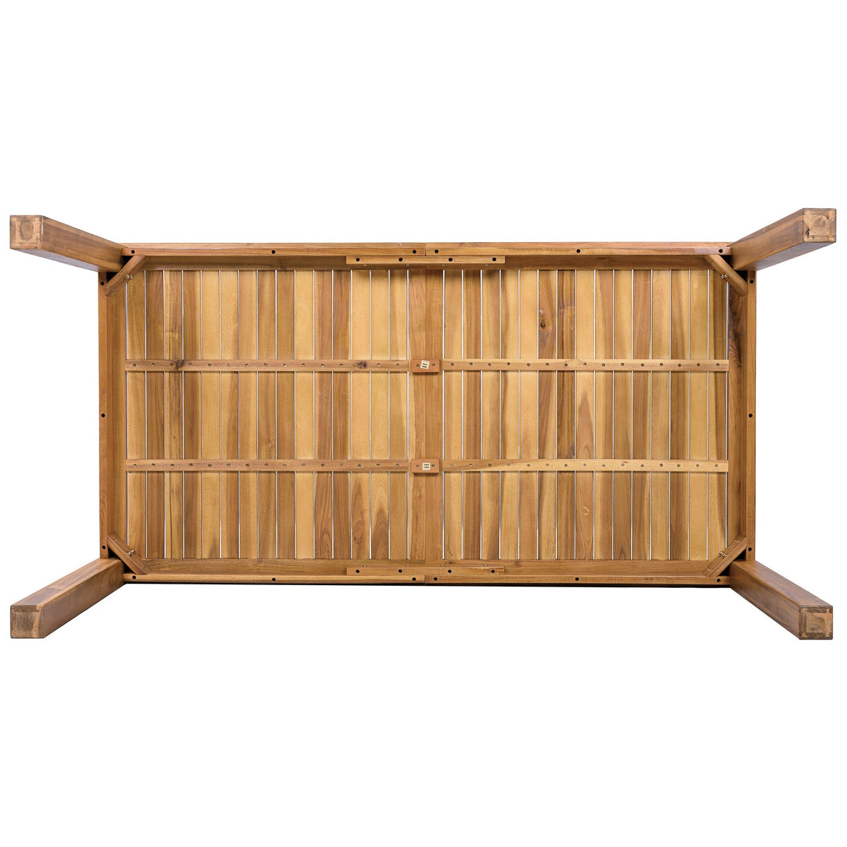 TOPMAX Patio Wooden Dining Table, 67"L Rectangular