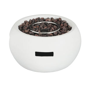 Patio MGO Propane Fire Pit, 40,000 BTU, White