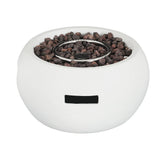 Patio MGO Propane Fire Pit, 40,000 BTU, White