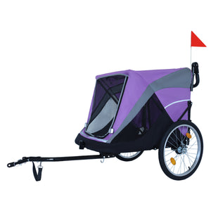 2-in-1 Bike Trailer & Push Cart for Pets