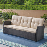 The All-Weather Steel-Framed Three-Seater Patio Sofa