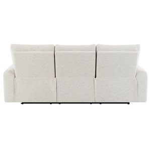 Lalisa - Power Motion Sofa With USB Port - Cream Chenille