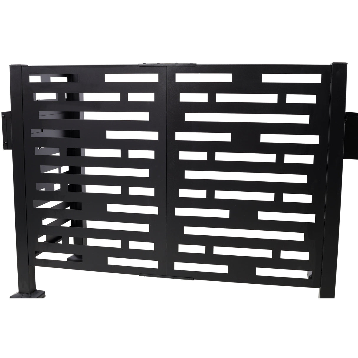 4x2 Ft Metal Air Conditioner Fence with Planter Boxes