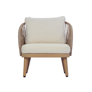 4-Piece Acacia Wood Patio Seating Set