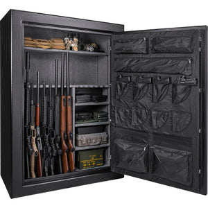 Tall Fireproof Protection Safe Vault with Solid Steel Construction - Black