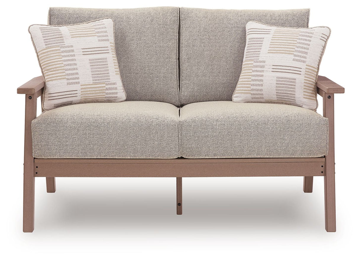 Grover Beach - Loveseat With Cushion - Driftwood