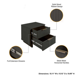Granville - Nightstand With 2 Drawers