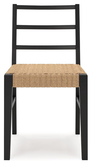 Isanti - Dining Room Side Chair (Set of 2) - Light Brown / Black