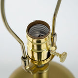 16x16x29.8 Gold and Black Table Lamp with Contemporary Disc Design