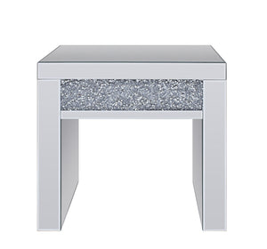 Noralie Mirrored & Faux Diamonds End Table