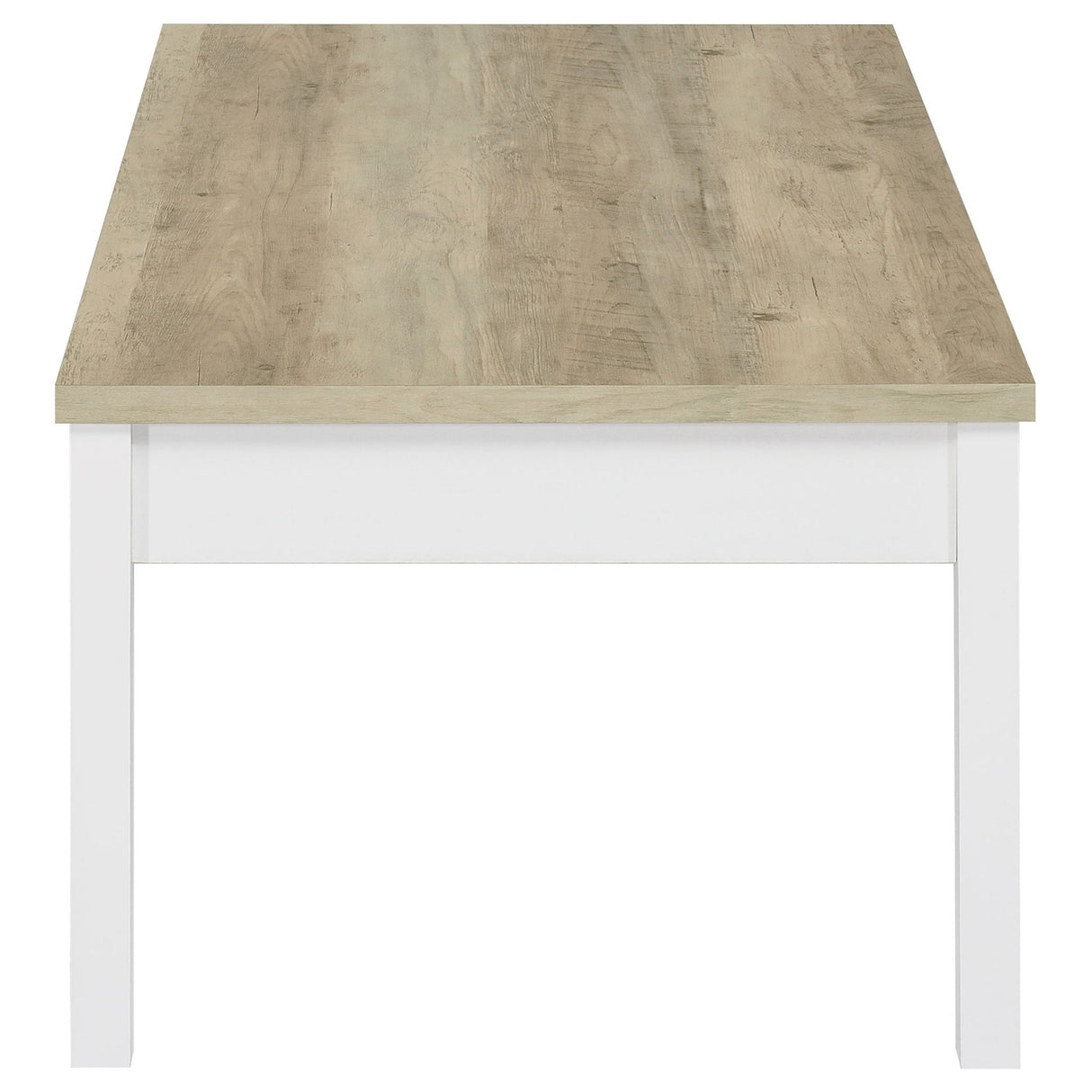 Quintara - 3 Piece Coffee Table Set - Natural / White