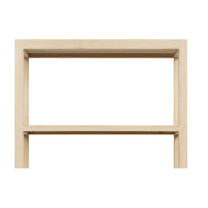 Ellis 71' Reclaimed Wood 5-Shelf Open Frame Bookcase, Light Natural Cerused Reclaimed Pine Wood