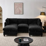 96.5" Sectional Couch for Living Room, Upholstered with Storage