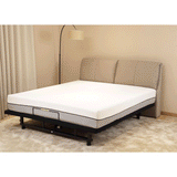Adjustable Bed Base Frame Queen Bed Frame with Head and Foot Incline Wireless Remote 4 Ports USB, Under-Bed Nightlights, Zero Gravity Quiet Motor Black Queen