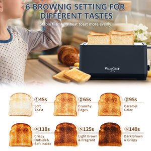 4-Slice Extra Wide Long Slot Toaster