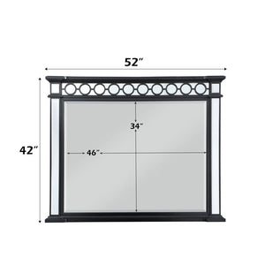 Varian II - Mirror - Mirrored, Black & Sliver