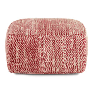Nate - Handcrafted Square Pouf