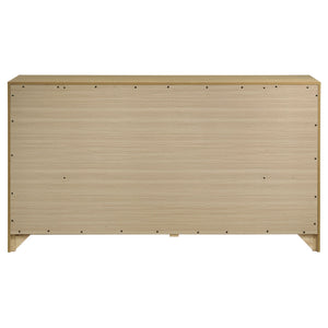 Hendricks 6-drawer Bedroom Dresser Storage Cabinet Light Oak